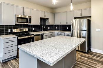 White or black tile backsplash